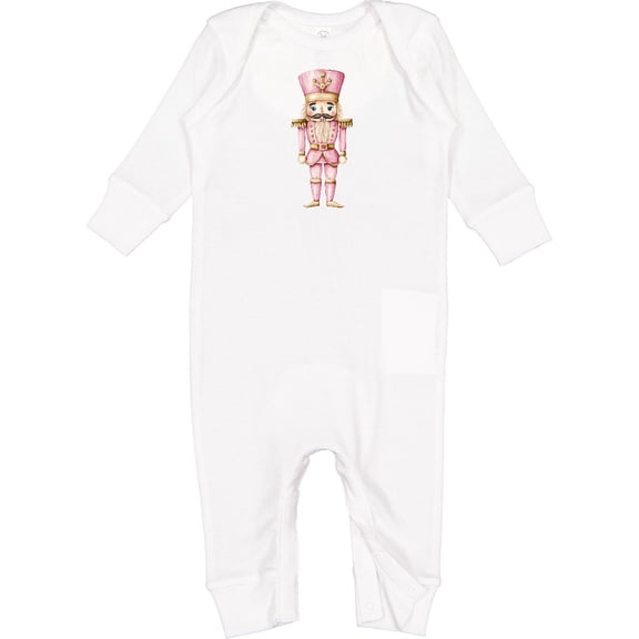 Inktastic Nutcracker in Pink Baby Romper Coveralls