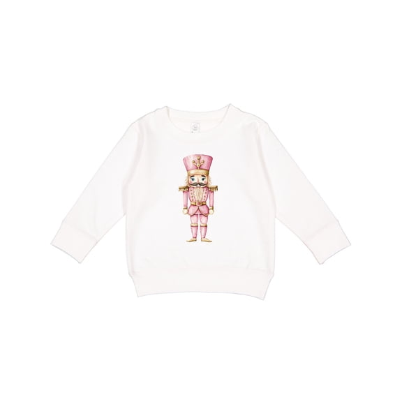 Inktastic Nutcracker in Pink Toddler Sweatshirt
