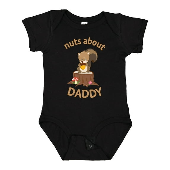 Inktastic Nuts About Daddy Boys or Girls Baby Bodysuit