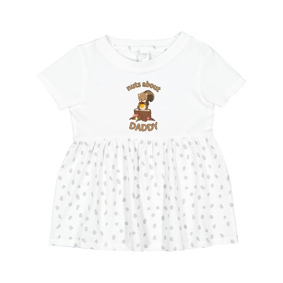 Inktastic Nuts About Daddy Girls Baby Dress