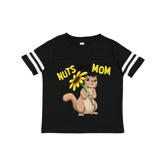 Inktastic Nuts About Mom Cute Chipmunk with Sunflower Boys or Girls Toddler T-Shirt