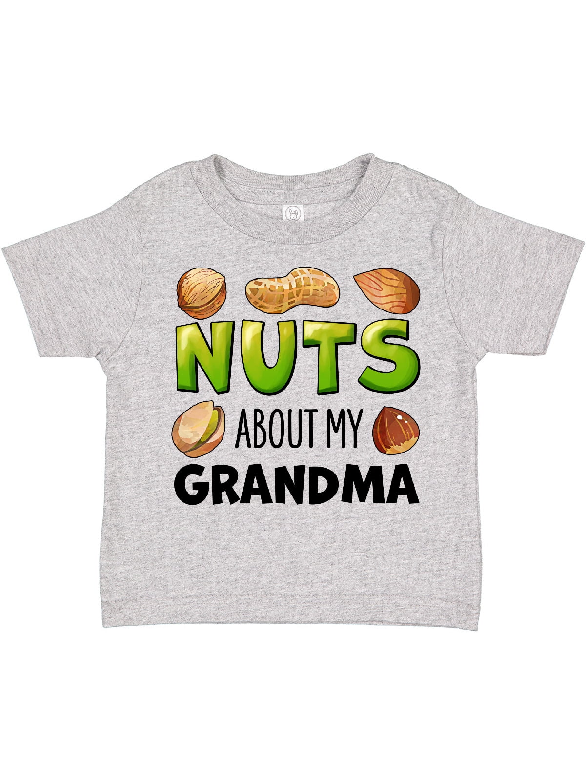 Inktastic Nuts About My Grandma Peanut, Almond, Pistachio Boys or Girls Toddler TShirt