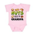 thumbnail image 1 of Inktastic Nuts About My Grandpa Peanut, Almond, Pistachio Boys or Girls Baby Bodysuit, 1 of 5