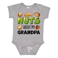 thumbnail image 1 of Inktastic Nuts About My Grandpa Peanut, Almond, Pistachio Boys or Girls Baby Bodysuit, 1 of 5