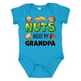 thumbnail image 1 of Inktastic Nuts About My Grandpa Peanut, Almond, Pistachio Boys or Girls Baby Bodysuit, 1 of 5