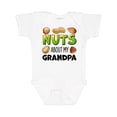 thumbnail image 1 of Inktastic Nuts About My Grandpa Peanut, Almond, Pistachio Boys or Girls Baby Bodysuit, 1 of 5