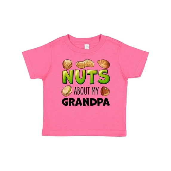 Inktastic Nuts About My Grandpa Peanut, Almond, Pistachio Boys or Girls Baby T-Shirt