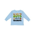 thumbnail image 1 of Inktastic Nuts About My Grandpa Peanut, Almond, Pistachio Boys or Girls Long Sleeve Toddler T-Shirt, 1 of 5