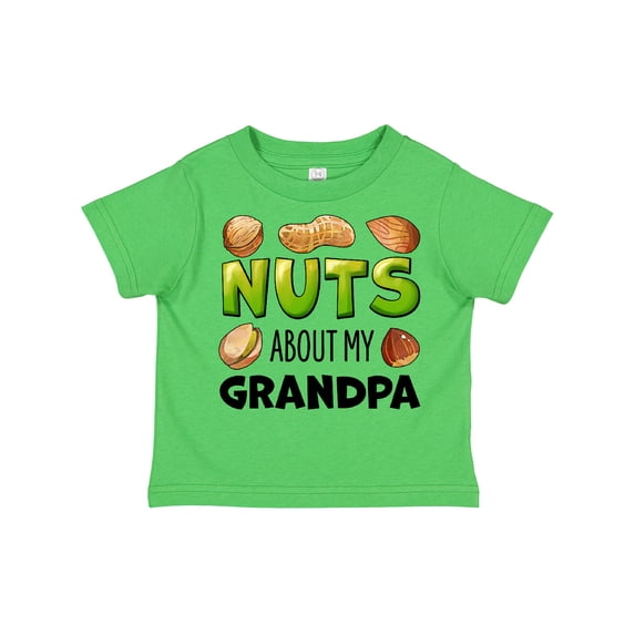 Inktastic Nuts About My Grandpa Peanut, Almond, Pistachio Boys or Girls Toddler T-Shirt