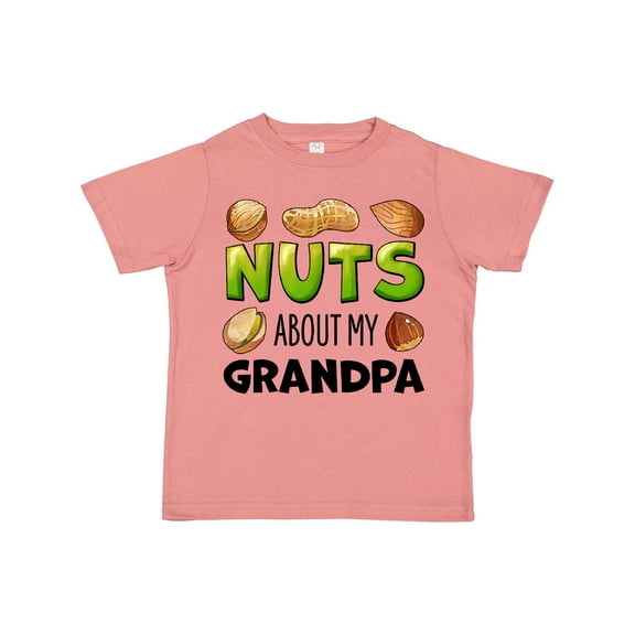 Inktastic Nuts About My Grandpa Peanut, Almond, Pistachio Boys or Girls Toddler T-Shirt