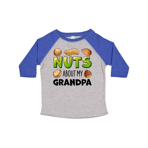 Inktastic Nuts About My Grandpa Peanut, Almond, Pistachio Boys or Girls Toddler T-Shirt