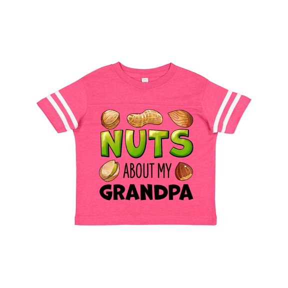 Inktastic Nuts About My Grandpa Peanut, Almond, Pistachio Boys or Girls Toddler T-Shirt