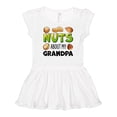 thumbnail image 1 of Inktastic Nuts About My Grandpa Peanut, Almond, Pistachio Girls Baby Dress, 1 of 5