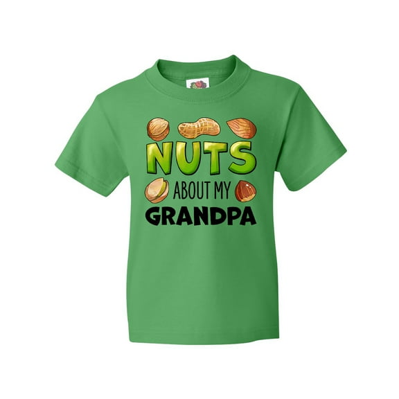 Inktastic Nuts About My Grandpa Peanut, Almond, Pistachio Youth T-Shirt