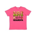 thumbnail image 1 of Inktastic Nuts About My Grandpa Peanut, Almond, Pistachio Youth T-Shirt, 1 of 5