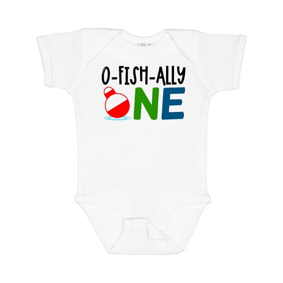 Inktastic O-fish-ally One Boys or Girls Baby Bodysuit