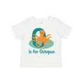 thumbnail image 1 of Inktastic O is for Octopus Monogram Boys or Girls Toddler T-Shirt, 1 of 5