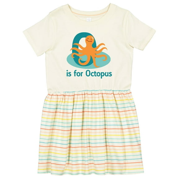 Inktastic O is for Octopus Monogram Girls Toddler Dress