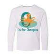thumbnail image 1 of Inktastic O is for Octopus Monogram Long Sleeve Youth T-Shirt, 1 of 5