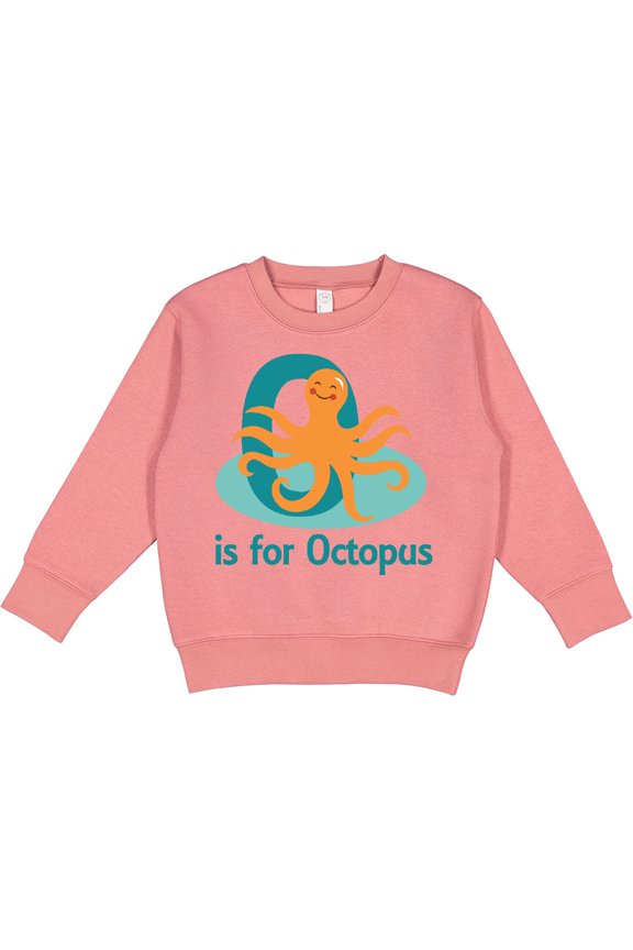 O is for Octopus Monogram Toddler Sweatshirt