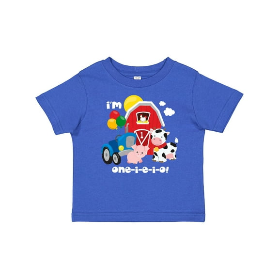 Inktastic One-i-e-i-o 1st Birthday Boys or Girls Baby T-Shirt