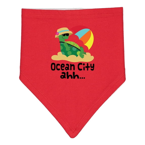 Inktastic Ocean City Maryland Baby Bandana Bib