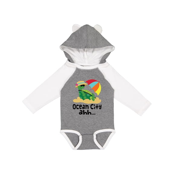 Inktastic Ocean City Maryland Boys or Girls Long Sleeve Baby Bodysuit