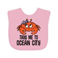 thumbnail image 1 of Inktastic Ocean City Maryland Cute Crab Boys or Girls Baby Bib, 1 of 4