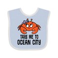 thumbnail image 1 of Inktastic Ocean City Maryland Cute Crab Boys or Girls Baby Bib, 1 of 4
