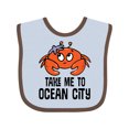 thumbnail image 1 of Inktastic Ocean City Maryland Cute Crab Boys or Girls Baby Bib, 1 of 4
