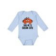thumbnail image 1 of Inktastic Ocean City Maryland Cute Crab Boys or Girls Long Sleeve Baby Bodysuit, 1 of 5