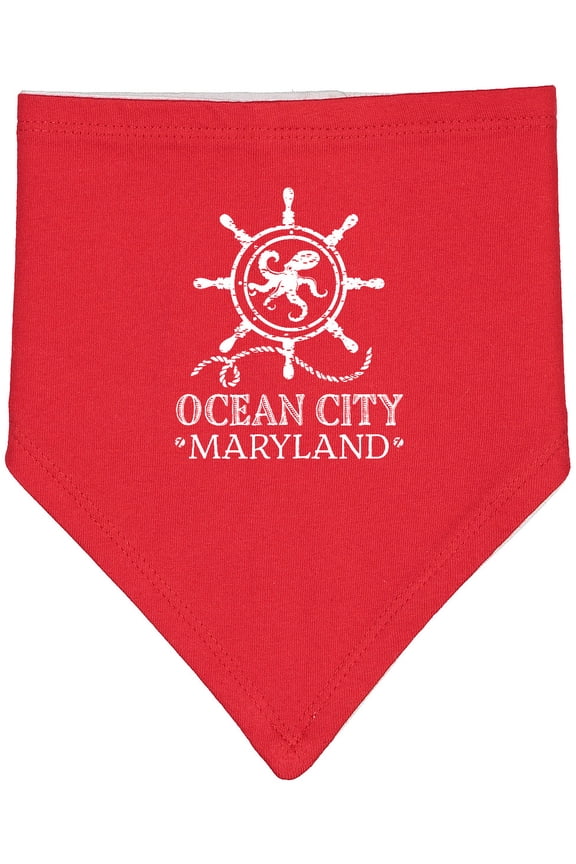 Ocean City Maryland Vacation Baby Bandana Bib