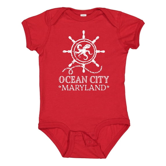 Inktastic Ocean City Maryland Vacation Boys or Girls Baby Bodysuit