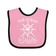 thumbnail image 1 of Inktastic Ocean is Calling Cute Nautical Octopus Boys or Girls Baby Bib, 1 of 4