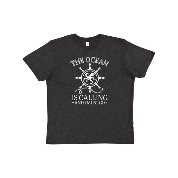 Inktastic Ocean is Calling Cute Nautical Octopus Youth T-Shirt