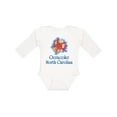 thumbnail image 1 of Inktastic Ocracoke, North Carolina Boys or Girls Long Sleeve Baby Bodysuit, 1 of 5