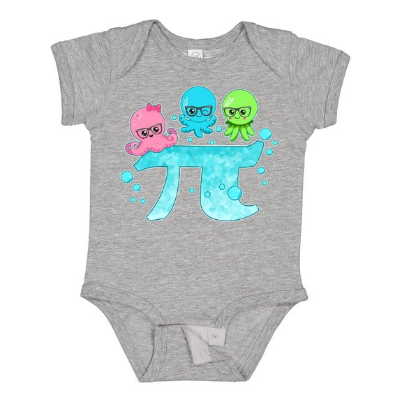 Inktastic Octo-pi- funny for Pi Day Boys or Girls Baby Bodysuit