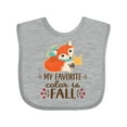 thumbnail image 1 of Inktastic October Favorite Color is Fall Girls Baby Bib, 1 of 4