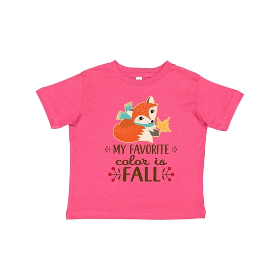 Inktastic October Favorite Color is Fall Girls Toddler T-Shirt