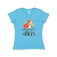 thumbnail image 1 of Inktastic October Favorite Color is Fall Women's V-Neck T-Shirt, 1 of 5