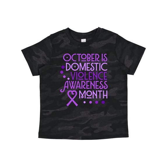 Inktastic October is Domestic Violence Awareness Month Boys or Girls Toddler T-Shirt