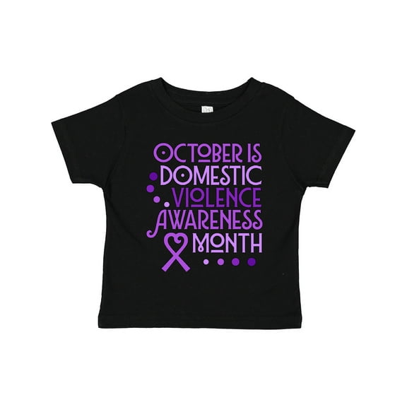 Inktastic October is Domestic Violence Awareness Month Boys or Girls Toddler T-Shirt