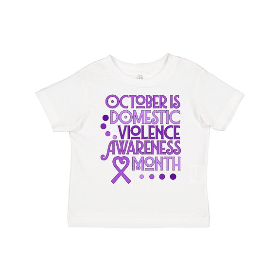 Inktastic October is Domestic Violence Awareness Month Boys or Girls Toddler T-Shirt