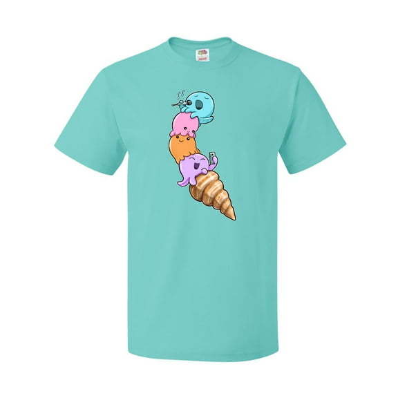 Inktastic Octopi-ice Cream Cone Cute Octopus T-Shirt