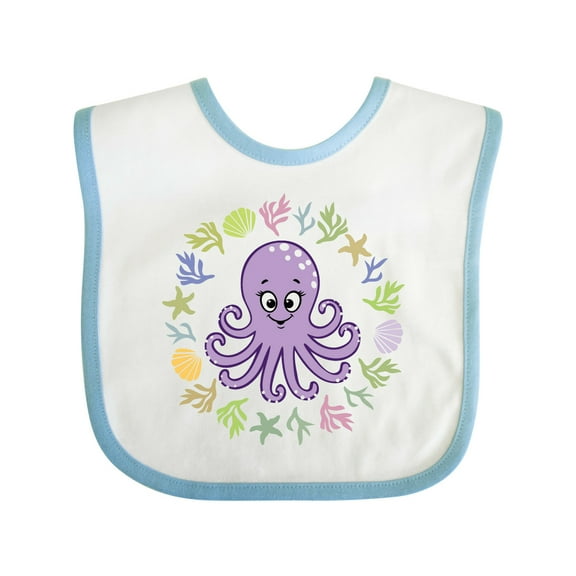 Inktastic Octopus Cute Girls Girls Baby Bib