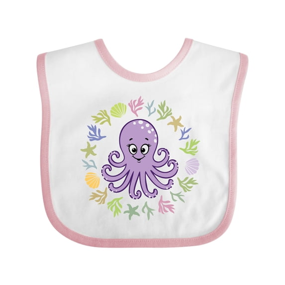 Inktastic Octopus Cute Girls Girls Baby Bib