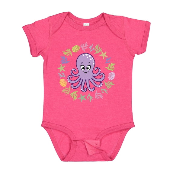 Inktastic Octopus Cute Girls Girls Baby Bodysuit