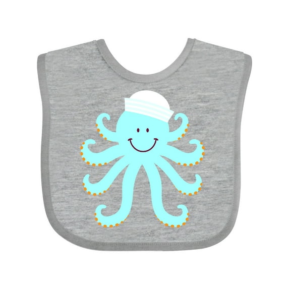 Inktastic Octopus Ocean Sea Creature Boys or Girls Baby Bib