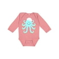 thumbnail image 1 of Inktastic Octopus Ocean Sea Creature Boys or Girls Long Sleeve Baby Bodysuit, 1 of 5
