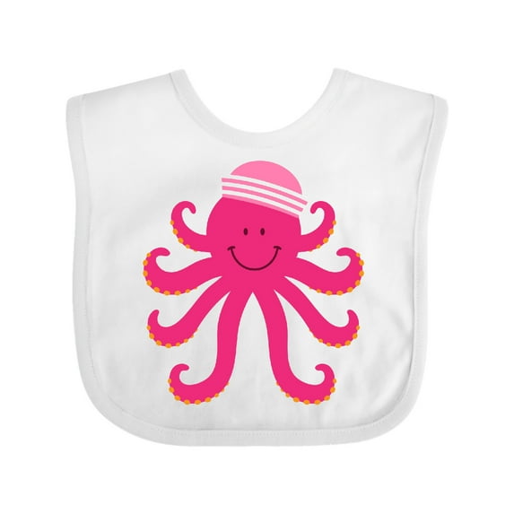 Inktastic Octopus Ocean Sea Creature Girls Girls Baby Bib